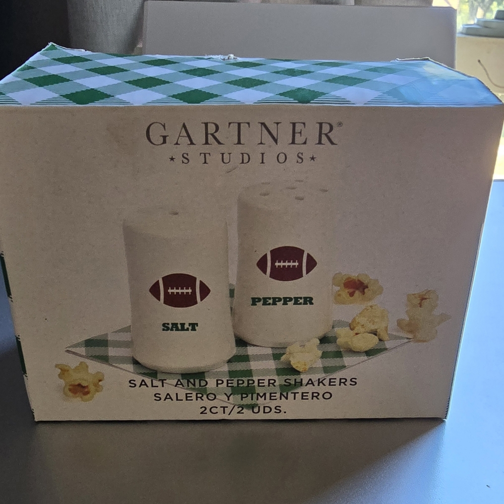 Gartner Studios Football Salt and Pepper Shakers